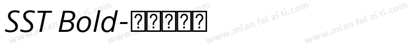SST Bold字体转换
